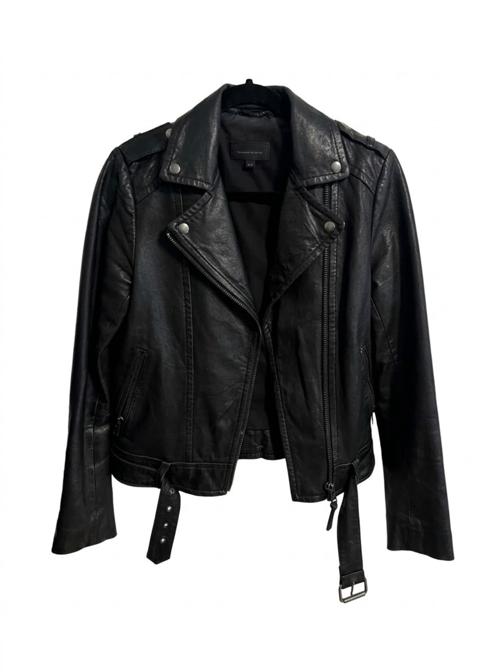 Mackage for Aritzia Black Leather Moto Jacket